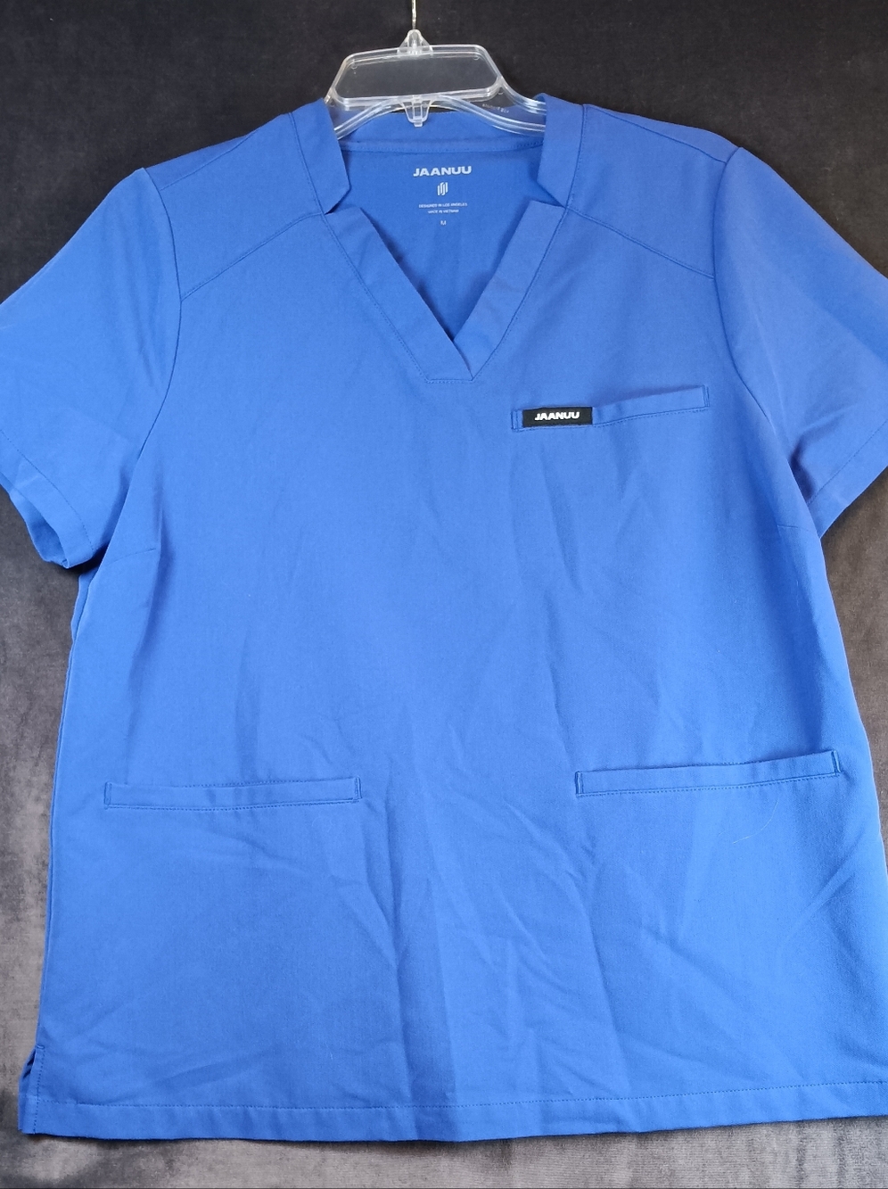 Jaanuu Medical  Scrub Top in Royal Blue. Medium